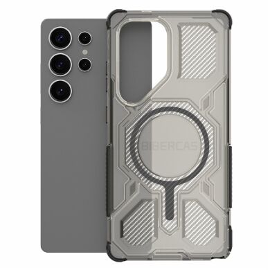 Захисний чохол Deexe Clear Bibercas для Samsung Galaxy S25 Ultra (S938) - Black