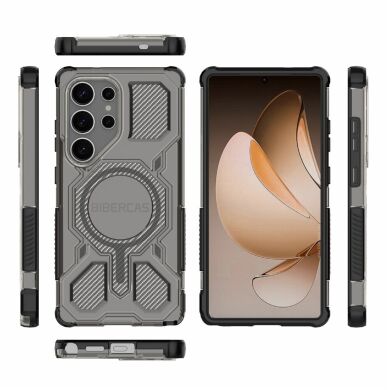 Захисний чохол Deexe Clear Bibercas для Samsung Galaxy S25 Ultra (S938) - Black