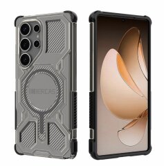 Захисний чохол Deexe Clear Bibercas для Samsung Galaxy S25 Ultra (S938) - Black