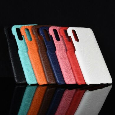 Захисний чохол Deexe Croco Style для Samsung Galaxy A50 (A505) - Red