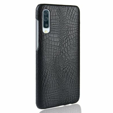 Защитный чехол Deexe Croco Style для Samsung Galaxy A50 (A505) / A30s (A307) / A50s (A507) - Black