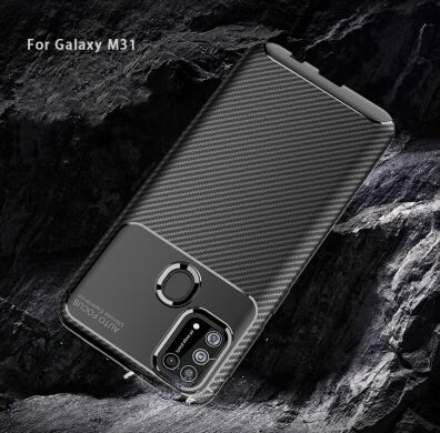 Защитный чехол Deexe Fusion для Samsung Galaxy M31 (M315) - Brown