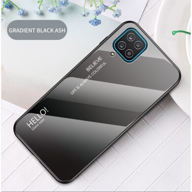 Захисний чохол Deexe Gradient Color для Samsung Galaxy A12 (A125) / A12 Nacho (A127) - Black / Grey