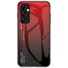 Захисний чохол Deexe Gradient Color для Samsung Galaxy A55 (A556) - Black / Red