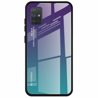 Защитный чехол Deexe Gradient Color для Samsung Galaxy A71 (A715) - Purple / Blue