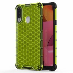 Захисний чохол Deexe Honeycomb Series для Samsung Galaxy A20s (A207) - Green