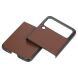 Защитный чехол Deexe Leather Case для Samsung Galaxy Flip 3 - Brown. Фото 2 из 3