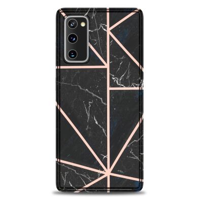 Защитный чехол Deexe Marble Pattern для Samsung Galaxy S20 FE (G780) - Black