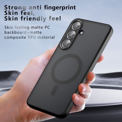 Захисний чохол Deexe Matte Skin with MagSafe для Samsung Galaxy S25 FE (S731) - Black