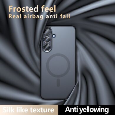 Захисний чохол Deexe Matte Skin with MagSafe для Samsung Galaxy S25 FE (S731) - Black
