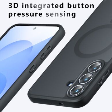 Захисний чохол Deexe Matte Skin with MagSafe для Samsung Galaxy S25 FE (S731) - Black