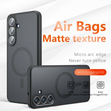 Захисний чохол Deexe Matte Skin with MagSafe для Samsung Galaxy S25 FE (S731) - Black