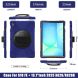 Защитный чехол Deexe Rotation Hybrid для Samsung Galaxy Tab S10 FE Plus - Navy Blue. Фото 3 из 14