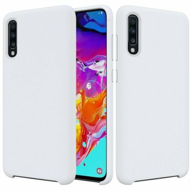 Захисний чохол Deexe Silicone Case для Samsung Galaxy A70 (A705), White