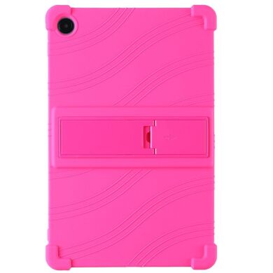 Защитный чехол Deexe Silicone Kickstand для Samsung Galaxy Tab A11 Plus (X230/236) - Rose