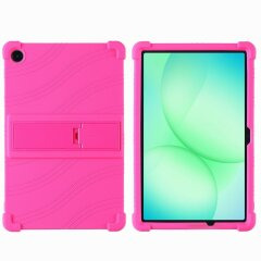 Защитный чехол Deexe Silicone Kickstand для Samsung Galaxy Tab A11 Plus (X230/236) - Rose
