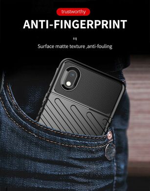 Защитный чехол Deexe Thunder Series для Samsung Galaxy A01 Core (A013) - Black