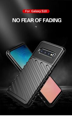 Защитный чехол Deexe Thunder Series для Samsung Galaxy S10 (G973) - Black