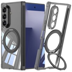 Защитный чехол GKK Airbag OStand для Samsung Galaxy Fold 7 - Transparent Black