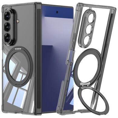 Защитный чехол GKK Airbag OStand для Samsung Galaxy Fold 7 - Transparent Black