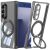 Защитный чехол GKK Airbag OStand для Samsung Galaxy Fold 7 - Transparent Black