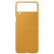 Защитный чехол Leather Cover (FF) для Samsung Galaxy Flip 3 (EF-VF711LYEGRU) - Mustard. Фото 2 из 5