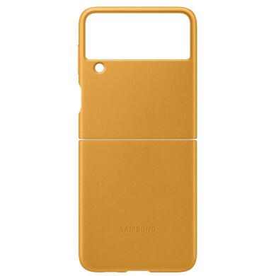 Защитный чехол Leather Cover (FF) для Samsung Galaxy Flip 3 (EF-VF711LYEGRU) - Mustard