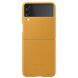 Защитный чехол Leather Cover (FF) для Samsung Galaxy Flip 3 (EF-VF711LYEGRU) - Mustard. Фото 1 из 5