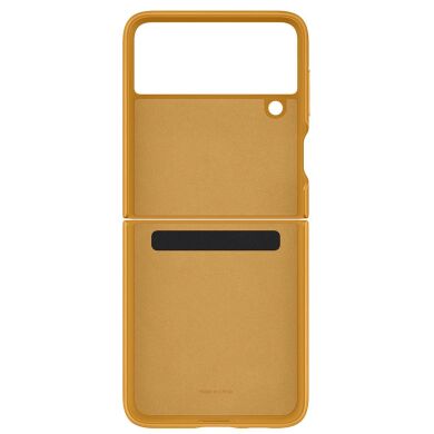 Защитный чехол Leather Cover (FF) для Samsung Galaxy Flip 3 (EF-VF711LYEGRU) - Mustard