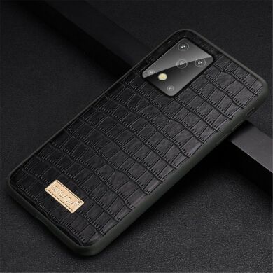 Защитный чехол SULADA Crocodile Style для Samsung Galaxy S20 Plus (G985) - Black