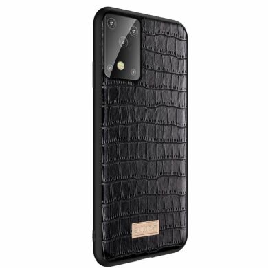 Защитный чехол SULADA Crocodile Style для Samsung Galaxy S20 Plus (G985) - Black