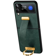 Защитный чехол SULADA Fashion Series для Samsung Galaxy Flip 3 - Green