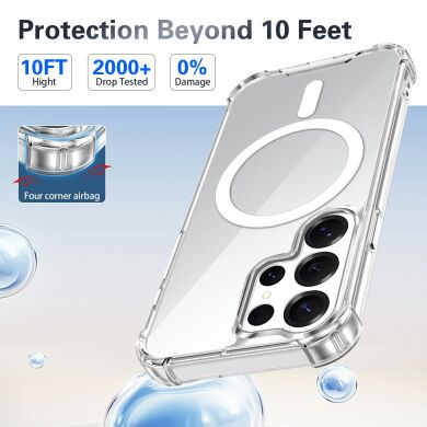 Захисний чохол UniCase AirBag Flow MagSafe для Samsung Galaxy S24 Ultra (S928) - Transparent
