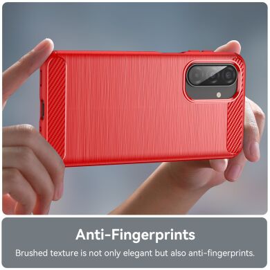 Захисний чохол UniCase Carbon для Samsung Galaxy A17 (A175) - Red