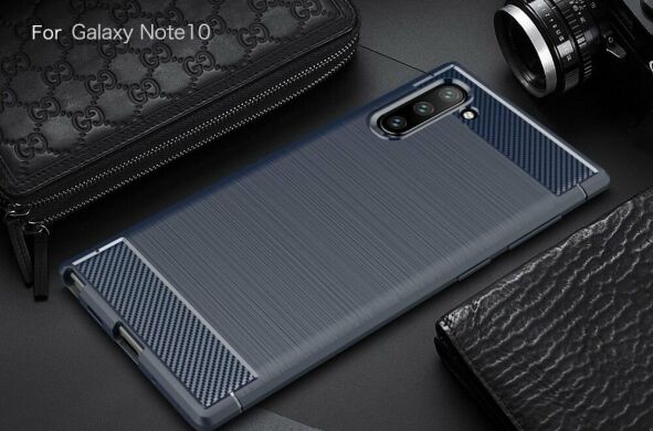 Захисний чохол UniCase Carbon для Samsung Galaxy Note 10 - Blue