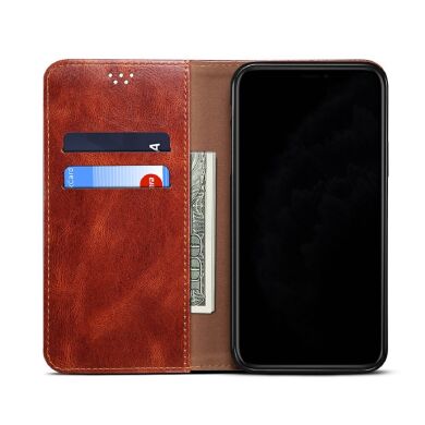 Захисний чохол UniCase Leather Wallet для Samsung Galaxy S21 Ultra (G998) - Red