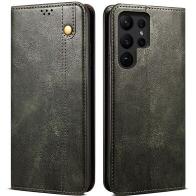 Защитный чехол UniCase Leather Wallet для Samsung Galaxy S23 Ultra (S918) - Green