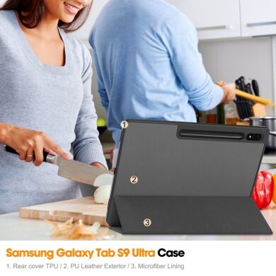 Защитный чехол UniCase Soft UltraSlim для Samsung Galaxy Tab S9 Ultra (X910/916) - Black