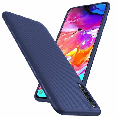 Захисний чохол UniCase Twill Soft для Samsung Galaxy A70 (A705), Blue