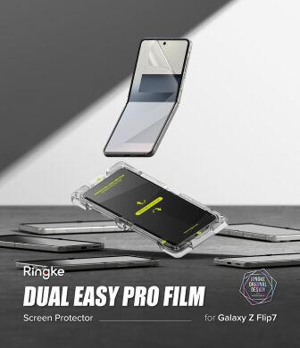 Комплект захисних плівок Ringke Dual Easy Pro для Samsung Galaxy Flip 7 (8800293855880)