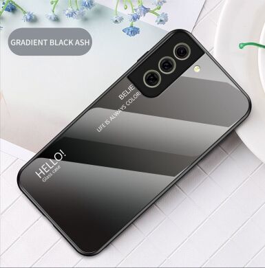 Захисний чохол Deexe Gradient Color для Samsung Galaxy S21 FE (G990) - Black / Grey