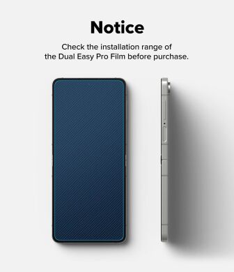 Комплект захисних плівок Ringke Dual Easy Pro для Samsung Galaxy Flip 7 (8800293855880)