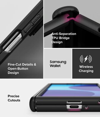 Захисний чохол Ringke Onyx Flap для Samsung Galaxy Fold 8 Ultra (8800380460430) - Black