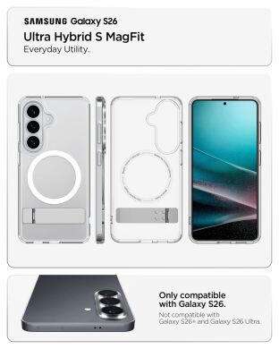 Защитный чехол Spigen Ultra Hybrid S (MagFit) для Samsung Galaxy S26 (S942) ACS11061 - Clear White