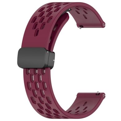Ремінець Deexe Astra Strap для годинників з шириною кріплення 22мм - Wine Red