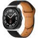 Ремешок Tech-Protect LEATHERFIT для Samsung Galaxy Watch Ultra (47mm) - Black. Фото 1 из 5