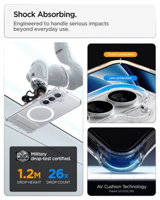 Защитный чехол Spigen Ultra Hybrid S (MagFit) для Samsung Galaxy S26 (S942) ACS11061 - Clear White