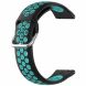 Ремінець Deexe Dual Color для годинників з шириною кріплення 20мм - Black / Green