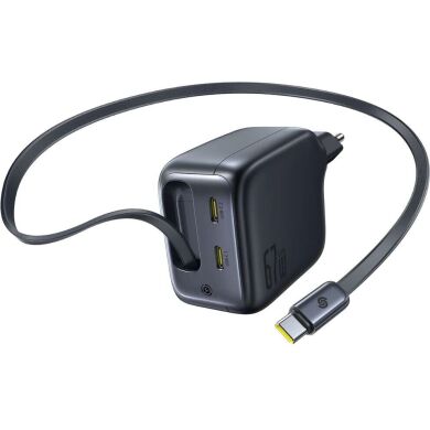 Сетевое зарядное устройство Baseus EnerCore CJ11 3C (67W) + кабель Type-C (E0121E00) - Black