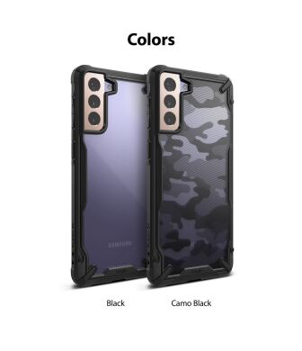 Защитный чехол RINGKE Fusion X для Samsung Galaxy S21 (G991) - Camo Black